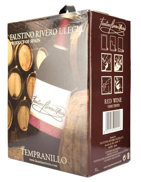 Faustino Rivero Ulecia Tempranillo Rot 12% 5,0L Bag in Box | Scandina,  12,19 EUR