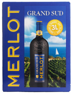 Grand Sud Merlot 13% 3,0L Bag in Box