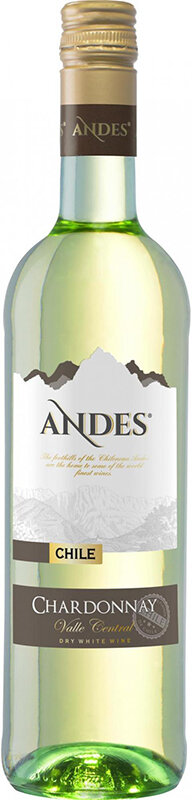 0,75L 3,49 Chardonnay Chile EUR 12,5% Andes trocken (Chi),
