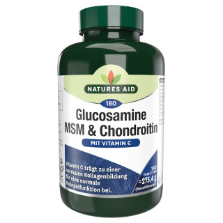 Glucosamine MSM & Chondroitin (+ Vitamin C) 180 Tabletten