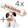 4x Toblerone White 360g + "Bernie Dog" Plüschhund