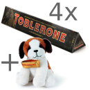 4x Toblerone Dark 360g + &quot;Bernie Dog&quot; Pl&uuml;schhund