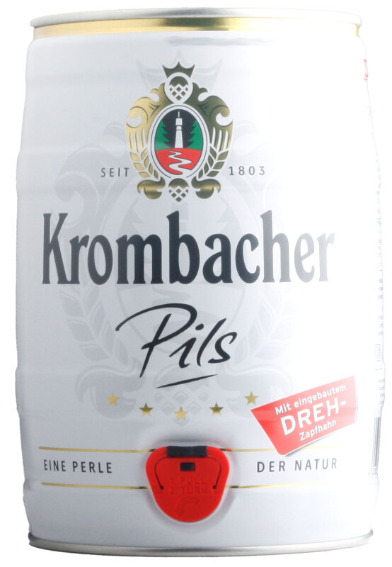 Krombacher Pils 5,00L Fass, 15,99 EUR