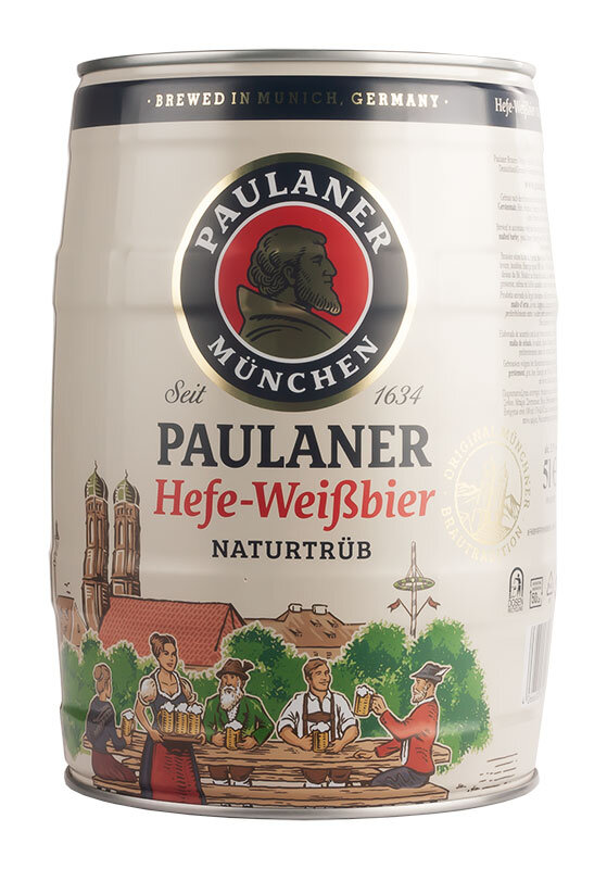 15,79 EUR 5,5% Naturtrüb Hefe-Weißbier 5L, Paulaner