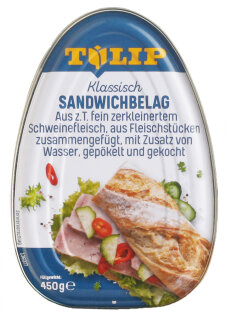 Tulip Dänischer Sandwich-Vorderschinken 450g