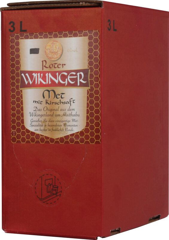 EUR 3,0 Wikinger Vol.Alk., 23,49 l 6% Roter Met