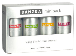 Danzka Vodka Minipack 40% 4x0,05L