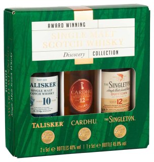 Single Malt Scotch Whisky Discovery Collection 40-45,8% 3x0,05L