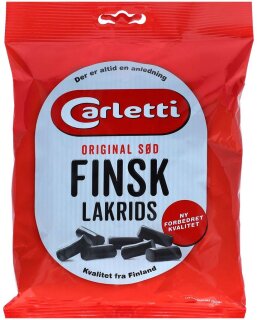 Carletti Original Finsk Lakrids Sød 350g