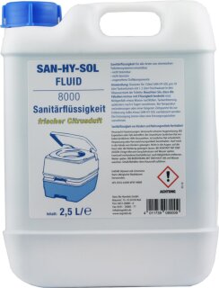 San-Hy-Sol Fluid 8000 Sanitärflüssigkeit 2,5L