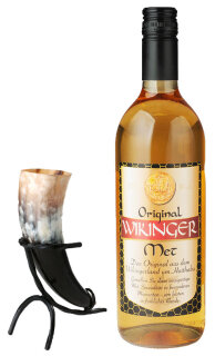 Original Wikinger Met 11% 0,75L Inklusive MET Trinkhorn 0,1-0,2l und MET Trinkhornständer