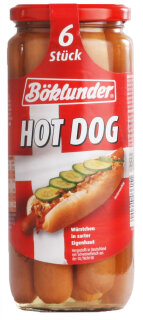 Böklunder Hot Dog Würstchen 6 Stück 300g