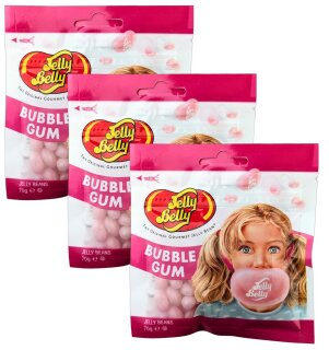 3x Jelly Belly Beans Bubble Gum 70g