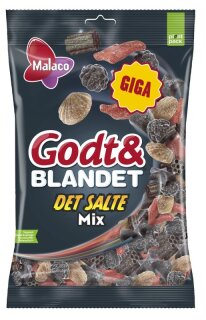 Malaco Godt & Blandet Det Salte Mix 800g - Salzige Lakritzmischung