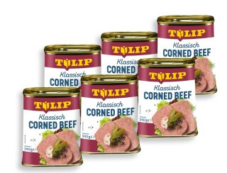 6x Tulip Corned Beef mit 98% Rindfleisch 340g