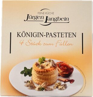 Königin-Pasteten von Jürgen Langbein 4 Stück zum Füllen 100g