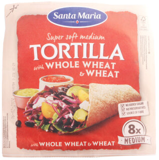 Santa Maria Tortilla Whole Wheat 8 Stück 320g