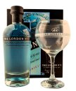 The London No.1 Original Blue Gin 0,7L mit Glas in...