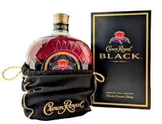 Crown Royal Black Canadian Whisky 45% Vol. 1L in Geschenkverpackung