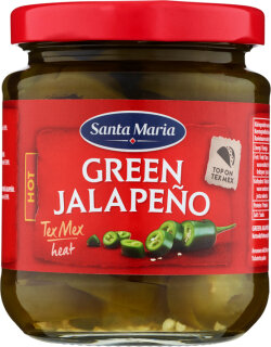 Santa Maria Green Jalapeno Hot 215g/110g