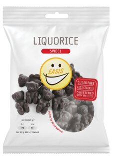 EASIS Liquorice Sweet 80g - Zuckerfreies süßes Lakritz