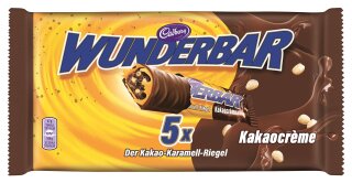 Cadbury Wunderbar Kakao Karamell Riegel 185g