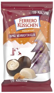 Ferrero Küsschen Cremige Weihnachtskugeln Marzipan 100g