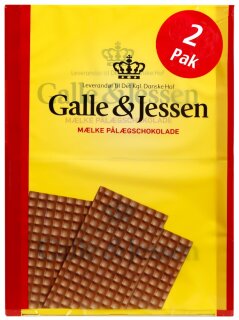 Galle & Jessen Mælk Pålægschokolade (Vollmilch) 2x108g